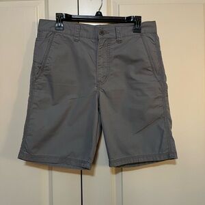John Varvatos Grey Flat Front Shorts